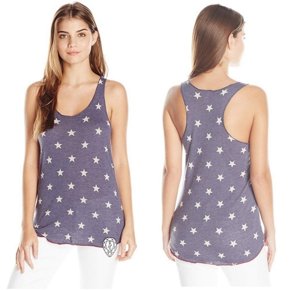 Women's Stars Eco- Jersey Racerback Tank Top